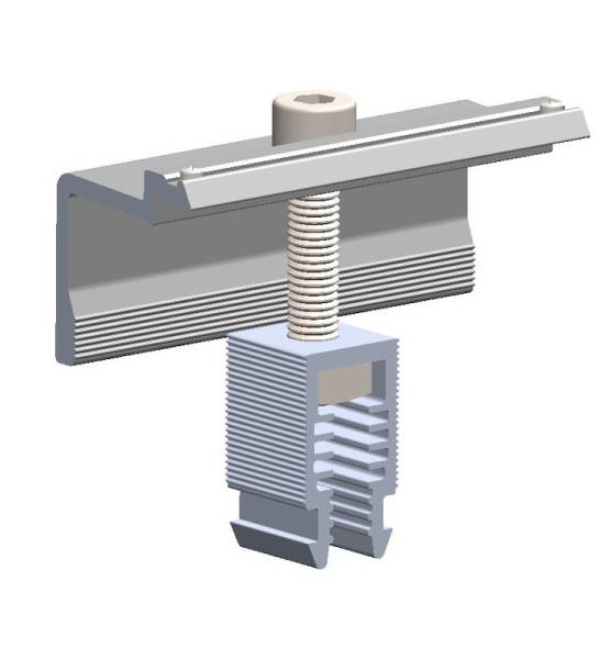 CLE10+ end clamp Click 30 - 46 mm; l = 80 mm