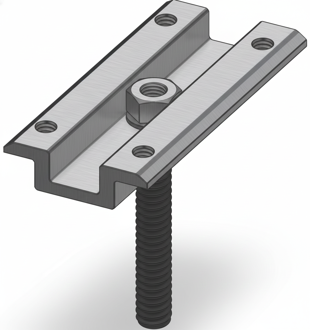 CLMG10 middle clamp ground mount 30 - 50 mm
