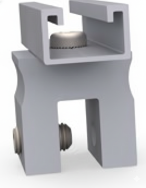 TMM08 single-seam clamp with short rail