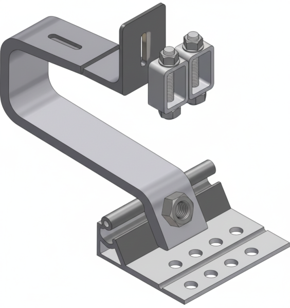 XT40-EL roof hook 40 x 8, raised