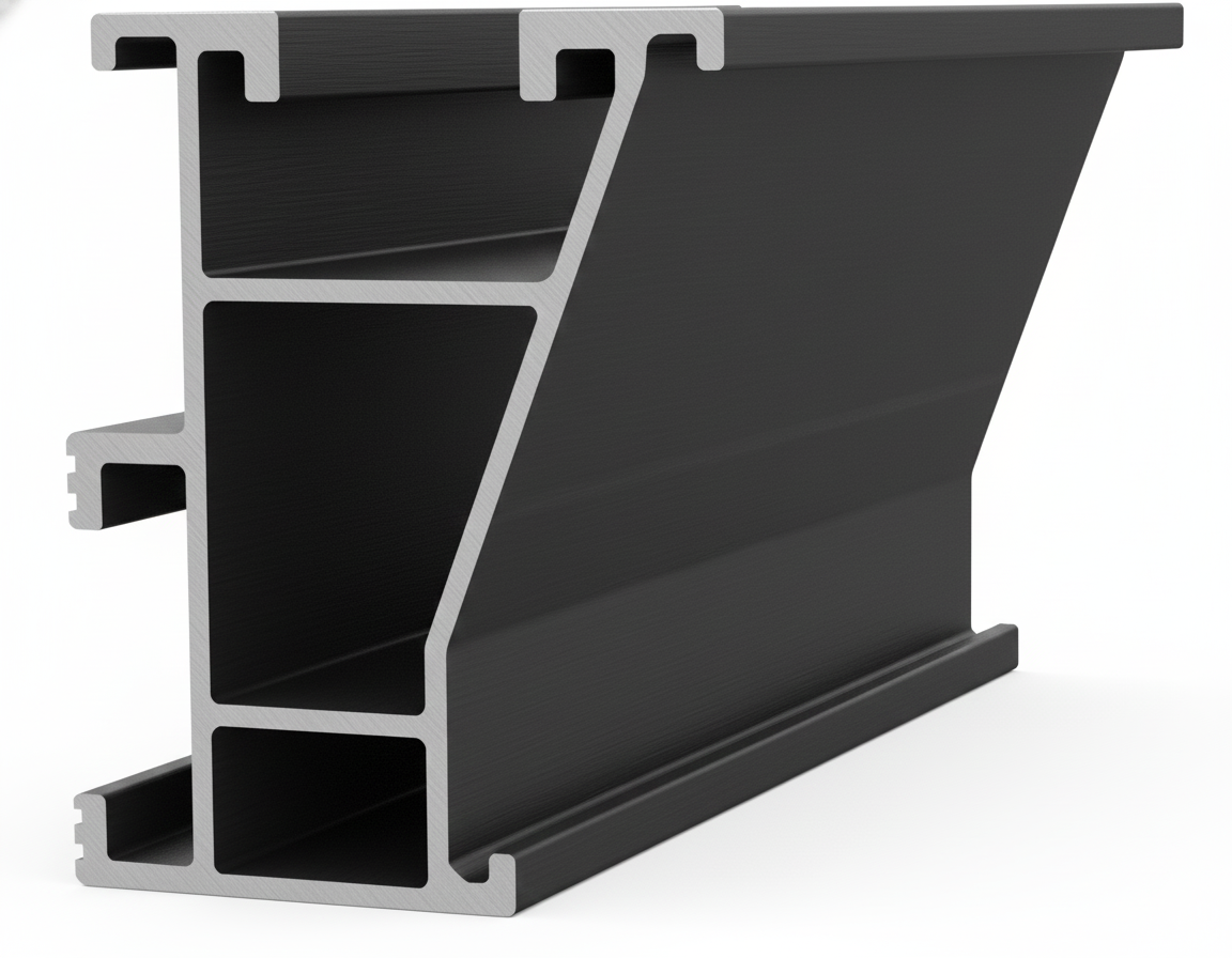 X50B-5500 mounting rail 5500 mm (black)